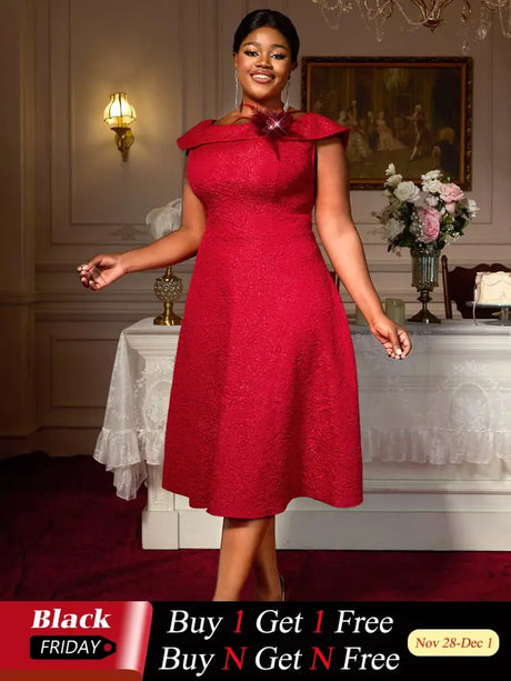 Perfect for mommy and me Easter dresses mothers day outfits and plus size 50s dresses this A line boat neck design flatters every curve with retro charm

