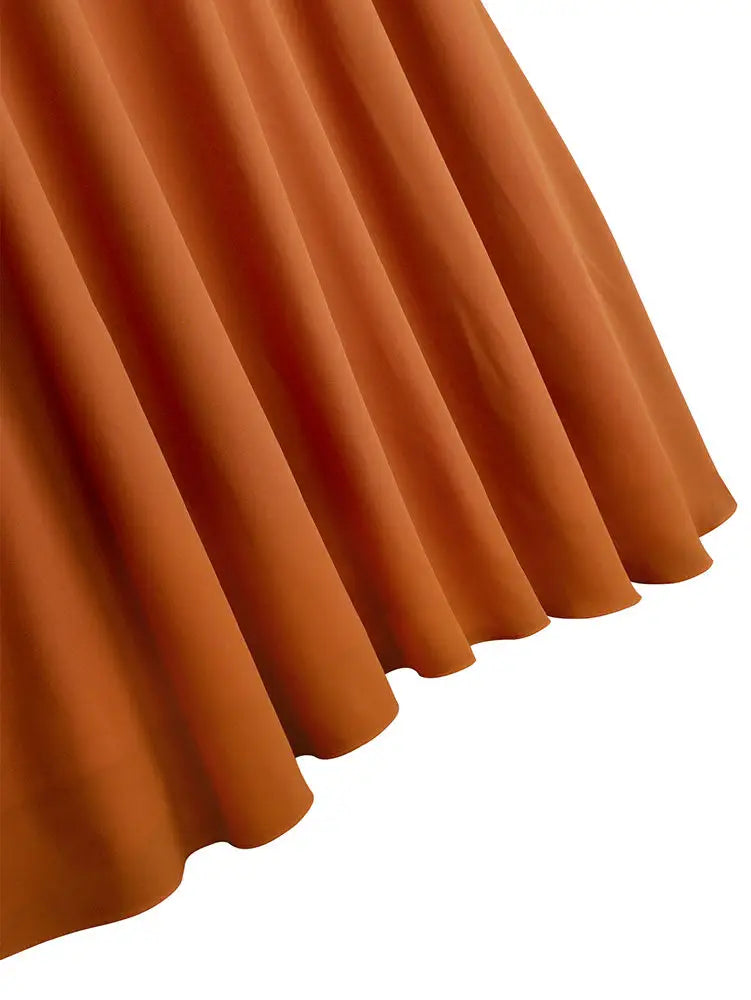 AOMEIDRESS A Line Beading Wedding Guests Dress Waist Belt Puff Sleeve