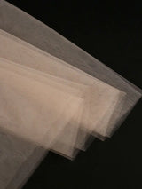 AOMEIDRESS A Line Blazer Dresses With Waist Belt Patchwork Mesh Skirt