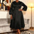 AOMEIDRESS A Line Dress Lantern Sleeves Turn Down Collar Party Gowens