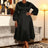 AOMEIDRESS A Line Dress Lantern Sleeves Turn Down Collar Party Gowens