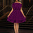 AOMEIDRESS A Line Gown for Women Formal summer Wedding Guest Dress DarkPurple / S