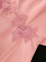 AOMEIDRESS A Line Mini Party Dress Batwing Sleeves Waist Embroidery