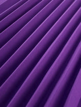 AOMEIDRESS A Line Pleated Dress Bow Neck Colorblock Party Outfit