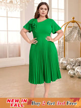 asymmetrical neck midi dress for women