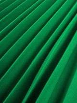 AOMEIDRESS A Line Pleated Dress with Long Sleeves Oversize 3D Flower