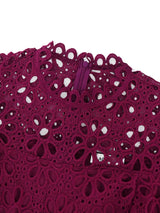 AOMEIDRESS A-line White Party Dress Hollow-out Sexy Lace Dresses