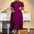 AOMEIDRESS A-line White Party Dress Hollow-out Sexy Lace Dresses Purple / S