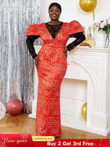 Red plus size long sleeve formal dresses