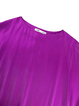 AOMEIDRESS African Shiny Tassel Boubou Dress Loose Traditional Gowns Purple / OneSize