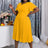 yellow plus size birthday outfits pleated prom dress