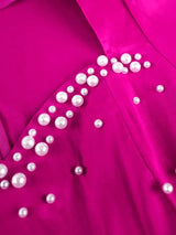 AOMEIDRESS Beading Bubble Dress Sweetheart Long Sleeve Cocktail Party