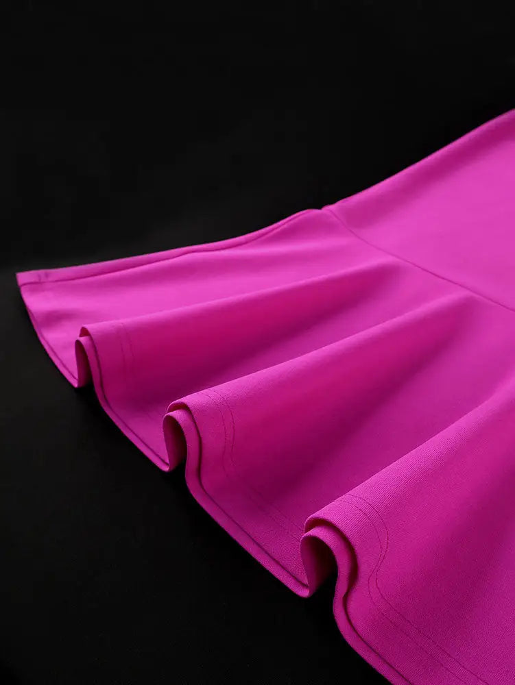 AOMEIDRESS Beading Mermaid Dress O Neck Ruffles Evening Party Gowns