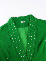 AOMEIDRESS Beading Two Pieces Set Office Ladies Party Classy Suits