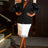 AOMEIDRESS Black Casual Blazer Top With One Button Office Lady Clothes Black / S