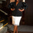 AOMEIDRESS Black Casual Blazer Top With One Button Office Lady Clothes Black / S