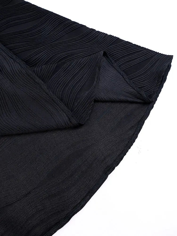 AOMEIDRESS Black Mermaid Skirt Elegant Office Church Party Outfit