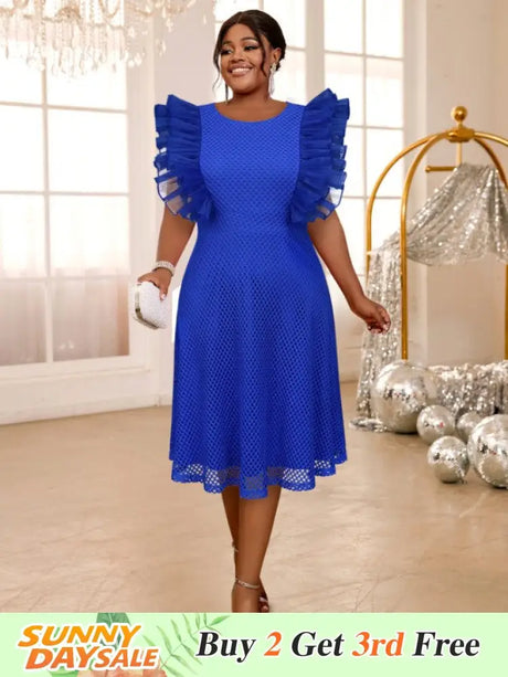 o neck a line midi dresses for women