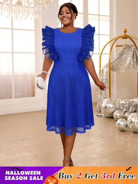o neck a line midi dresses for women