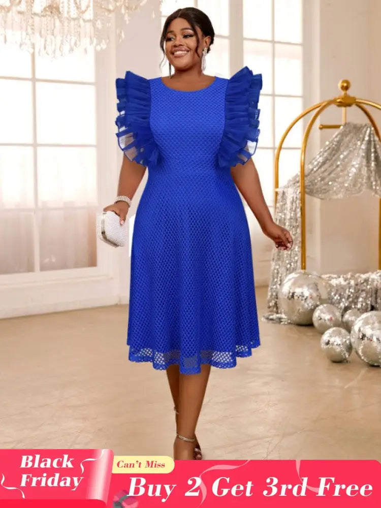 o neck a line midi dresses for women