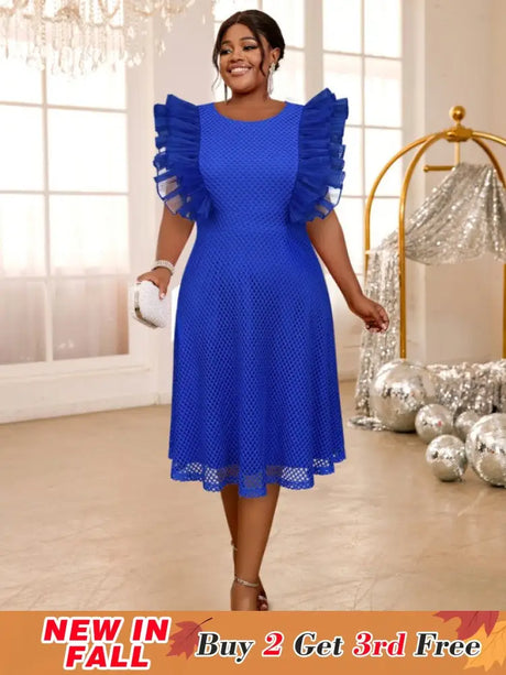 o neck a line midi dresses for women