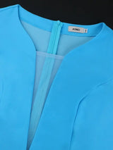 mesh patchwork deep v neck party dress