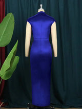 Shiny High Waist Fitted Dresses for Women