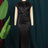 Black Figure-Hugging Maxi Dress