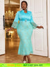 light blue v neck dresses for women