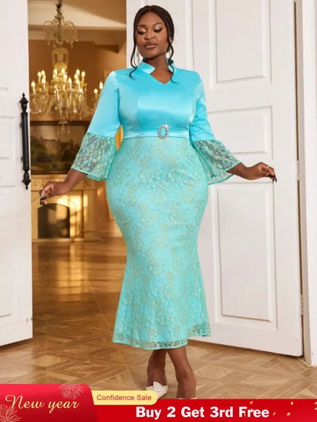 light blue v neck dresses for women