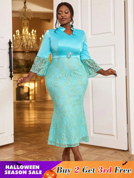 light blue v neck dresses for women