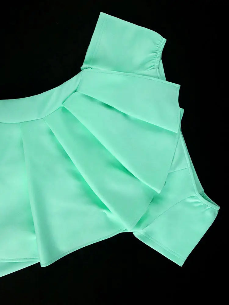 AOMEIDRESS Bodycon Off Shoulder Dress With Pleats For Wedding Guest