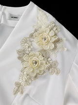 AOMEIDRESS Bodycon Party Two Piece Set V Neck Puff Sleeve Peplum Hem