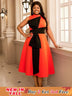 Bow-knot decor party dress for women