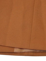 AOMEIDRESS Brown Office Blazer Lapel Button Elegant Business Wear