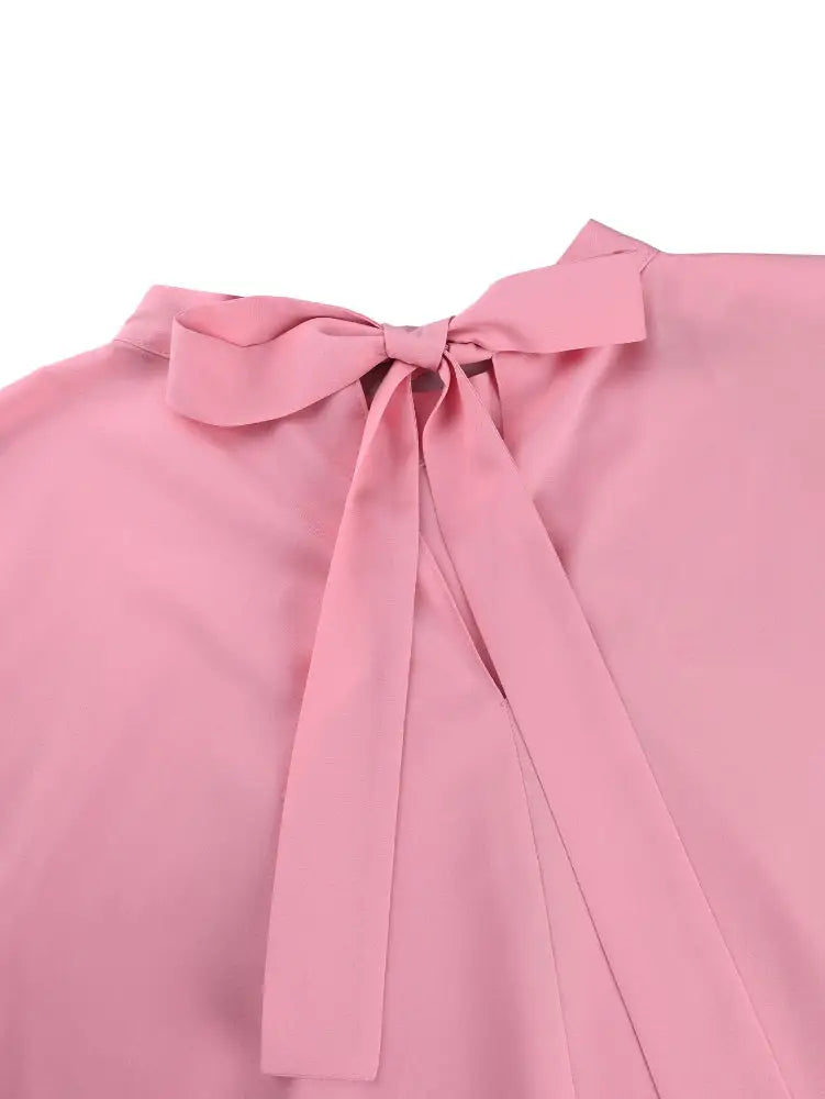 AOMEIDRESS Bubu Dresses Kaftan Loose Ruffles Africa Party Gowns Pink / One Size