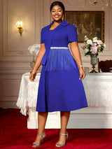 AOMEIDRESS Bule Elegant Formal Church A Line Dresses For Woman 2025