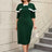 AOMEIDRESS Cape Style Bodycon Dress Round Neck Vintage Modest Look

