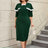AOMEIDRESS Cape Style Bodycon Dress Round Neck Vintage Modest Look
