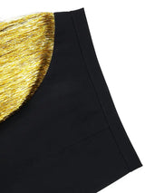 AOMEIDRESS Chic Pencil Skirt Irregular Gold Tassel for Party Office