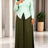 AOMEIDRESS Chic Women Two Piece Set V Neck Long Sleeve Top Pants - LightGreen / S