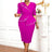 AOMEIDRESS Church Dress Beading Half Sleeves Peplum Gown for Women Rose / S