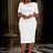 AOMEIDRESS Church Dresses for Woman 2025 3D Flower Formal Party Dress White / S