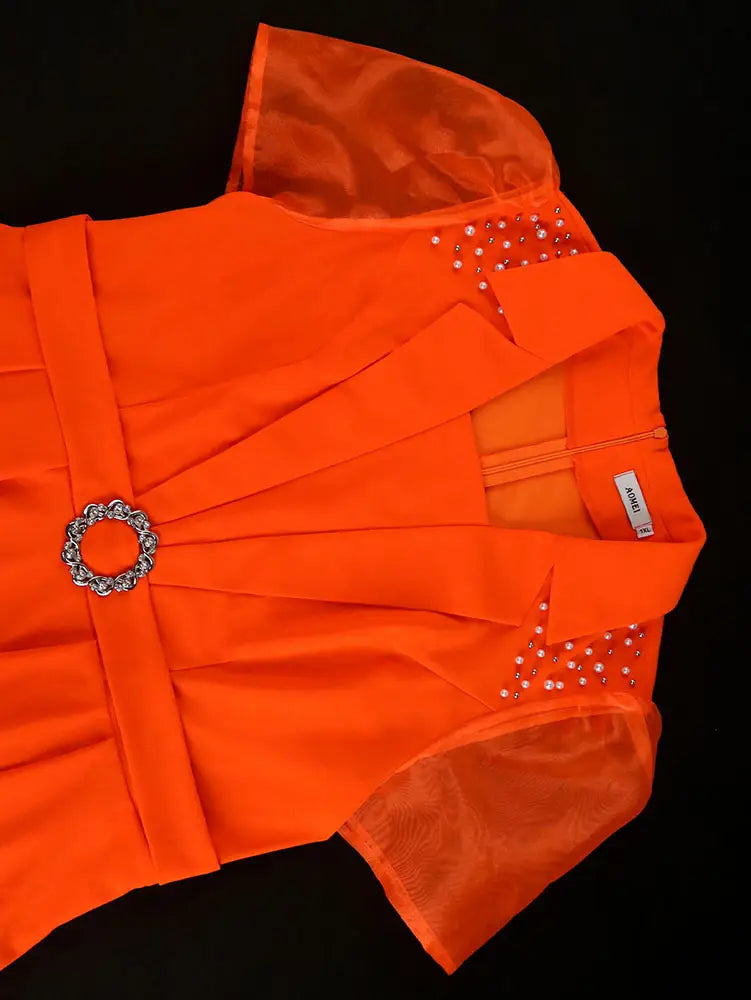 AOMEIDRESS Church Dresses for Woman 2025 African Simple Grace Peplum