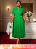AOMEIDRESS Church Dresses for Woman 2025 Wedding Guest Dress Causal Green / S