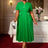 AOMEIDRESS Church Dresses for Woman 2025 Wedding Guest Dress Causal Green / S