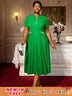 AOMEIDRESS Church Dresses for Woman 2025 Wedding Guest Dress Causal Green / S