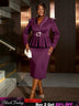 AOMEIDRESS Classy Midi Dress for Women V Neck Beaded Long Sleeve
