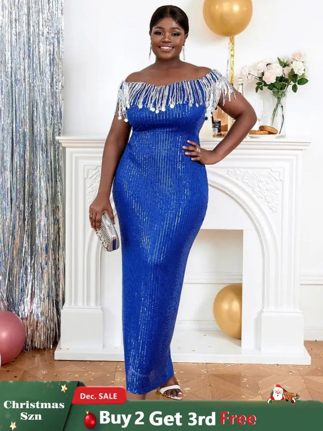 Navy Blue Cocktail Dress for Ladies, Elegant and Formal sequin party dresses