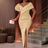 AOMEIDRESS Cocktail Dresses for Wedding Guest 2025 Elegant Classy Khaki / S